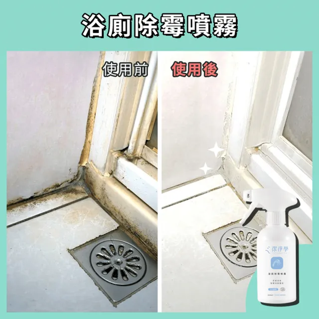 【潔淨學】浴廁除霉噴霧2入組(300ml x2)