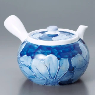 福介商店 日本陶壺 有田燒 濃葉彩 橫手急須0.45L 泡茶壺 沖泡壺 橫柄壺具