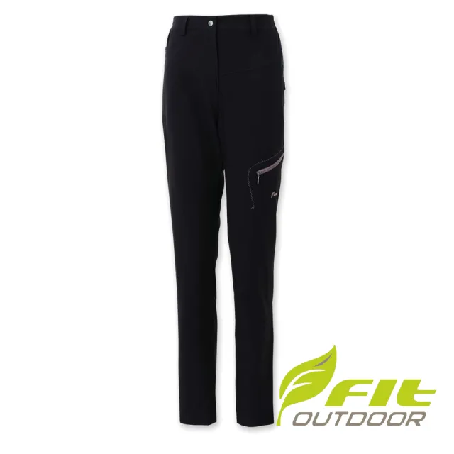 【Fit 維特】女-吸排抗UV機能長褲-咖啡色 KS2801-07(長褲/機能長褲/防曬/戶外/褲子)