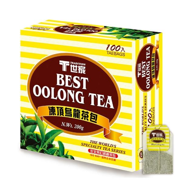 【T世家】經典凍頂烏龍茶包2gx100包x3盒(國民無釘茶包/居家/茶水間必備)