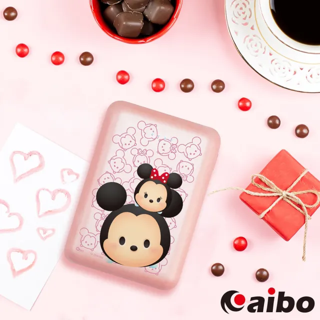 【aibo】Disney TSUMTSUM 緻巧粉嫩 12000Plus 輕巧隨身行動電源