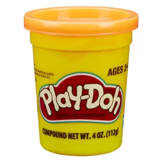 【PLAYDOH 培樂多】補充罐系列(無毒 單罐黏土4oz-橘色 B6756)