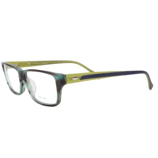 【POLICE】義大利經典設計師款光學眼鏡(綠/琥珀 POV1868-AM7M)