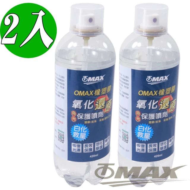 【OMAX】橡塑膠氧化還原亮光保護噴劑-2入