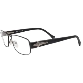 【POLICE】義大利鏡腳特別設計款光學眼鏡(霧面黑/銀 POV8739-0531)