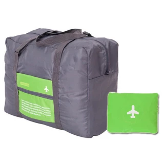 【iSFun】輕巧摺疊＊收納手提行李箱杆旅行袋/綠