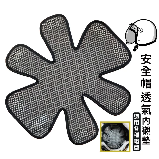 六爪造型透氣安全帽襯墊(二入組)