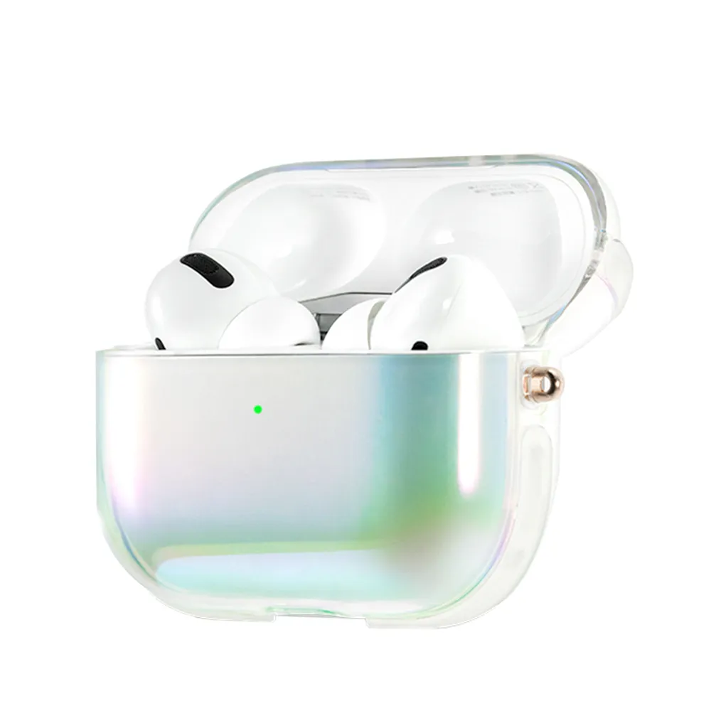 【Kingxbar】AirPods Pro 保護套 保護殼 無線藍牙耳機充電收納盒(星雲系列-極光彩)