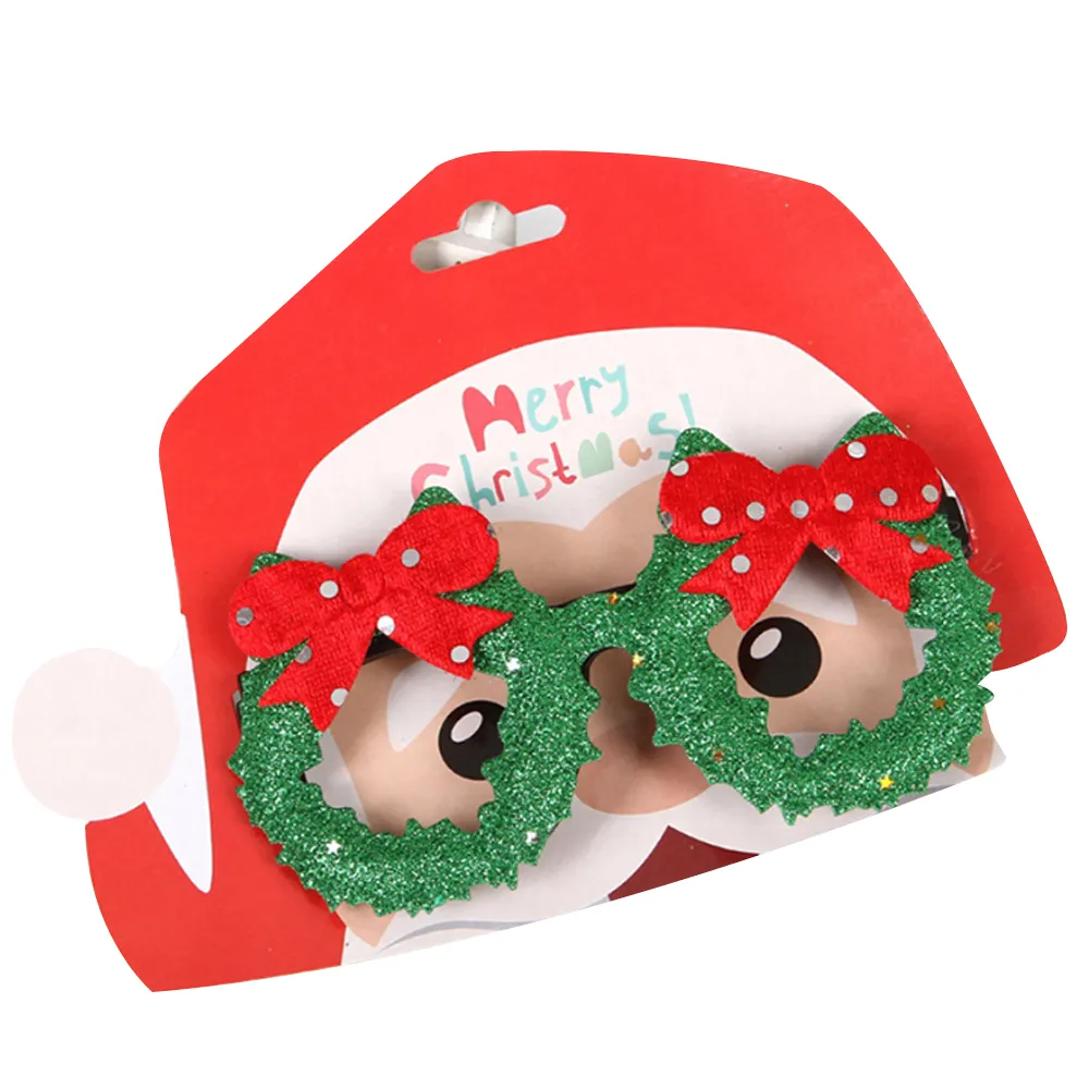 【BLS】聖誕派對造型眼鏡-花圈(派對變裝/萬聖道具)