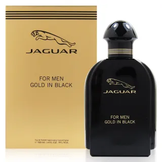 【JAGUAR 積架】Gold in Black 捷豹皇室男性淡香水100ml(平行輸入)