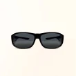 【ALEGANT】簡約曜石黑全罩式寶麗來偏光墨鏡/外掛式UV400太陽眼鏡(外掛式/包覆式/全罩式墨鏡/車用太陽眼鏡)