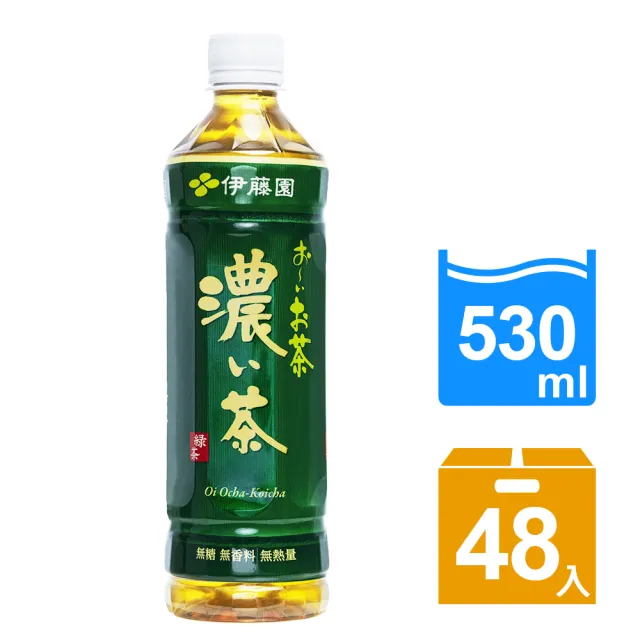 【伊藤園】Oi Ocha 濃味綠茶530mlx2箱(共48入)