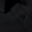 【Emilio Valentino 范倫提諾】修身彈性長袖襯衫(斜紋黑)