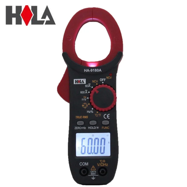 【HILA 海碁】多功能數位交直流鉤錶 HA-9180A(小巧輕便附攜帶帆布套)