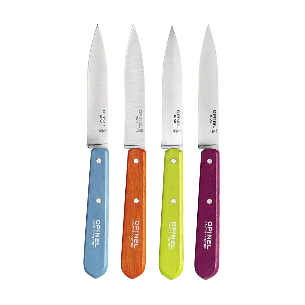【OPINEL】Pop paring 法國彩色不銹鋼餐刀４件組(#OPI_001381)