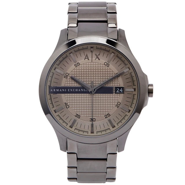 ARMANI EXCHANGE AX灰色時尚風格手錶-淺灰色面/46mm(AX2194)