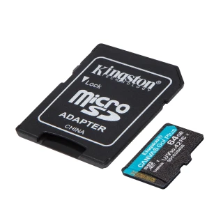 【Kingston 金士頓】Canvas GO Plus microSDXC 64G 記憶卡(SDCG3/64GB)