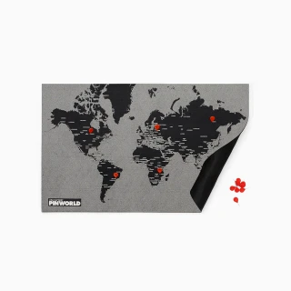 【Palomar】 拼世界地圖 迷你版 黑色(旅行/掛布/掛飾/壁貼)