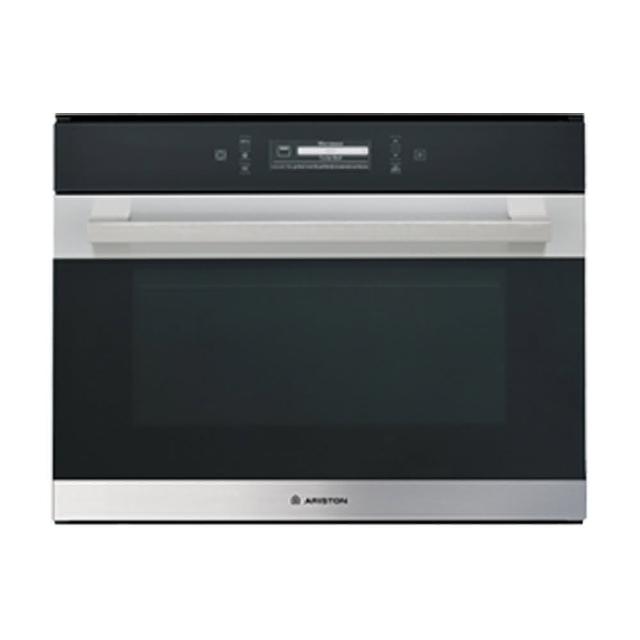 ARISTON 阿里斯頓 MS798IX 電子式 U 型管嵌入式蒸氣烤箱，專為家用設計，採用全不鏽鋼內槽，具備烘烤與蒸氣功能，功率 1401W~1500W，220V 家用主體型，保固 1 年，讓您輕鬆享受專業級烘焙與蒸煮樂趣。