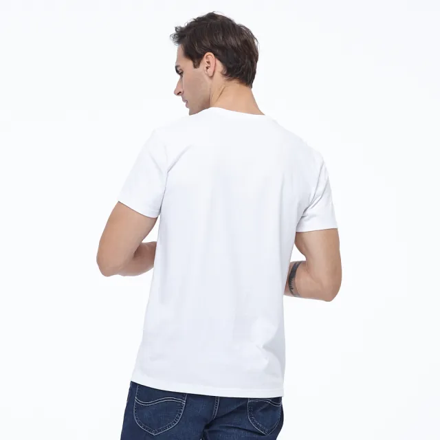 【Lee 官方旗艦】男裝 短袖T恤 / Holiday 經典白 標準版型(LL200156K14)