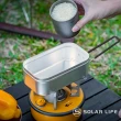【索樂生活】瑞典Trangia Mess Tin 210R 煮飯神器便當盒 小黑把手(多功能煮飯器直火加熱單人鍋鋁飯盒)