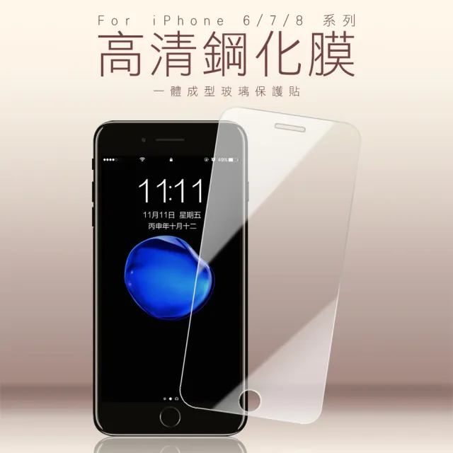 iPhone 7 8 透明高清非滿版鋼化膜手機9H保護貼(iPhone8保護貼 iPhone7保護貼)
