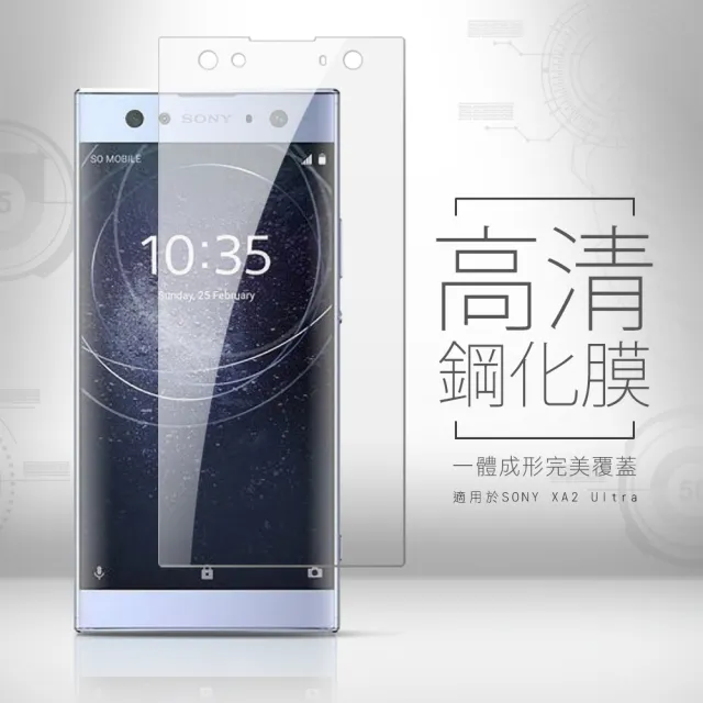 Sony XA2 Ultra 高清透明9H玻璃鋼化膜手機保護貼(3入 XA2 Ultra保護貼 XA2 Ultra鋼化膜)