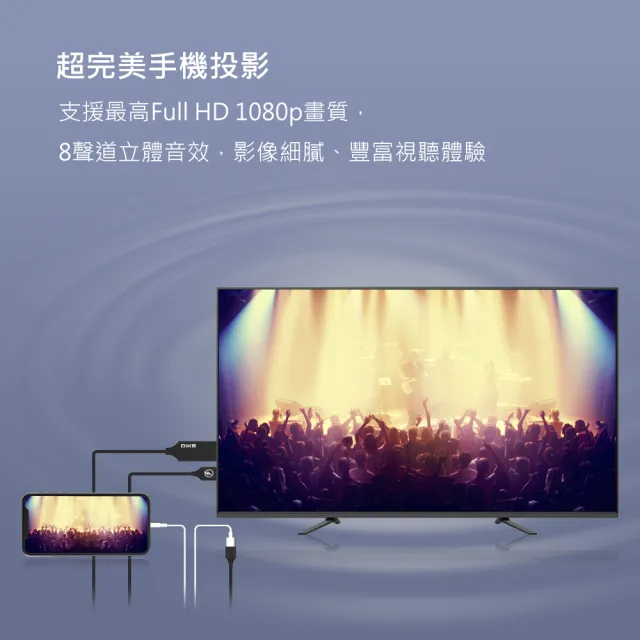 【DIKE】HDMI高畫質影音傳輸線-Lightning最佳化版2M USB手機轉電視螢幕 轉接器(DAO620A)