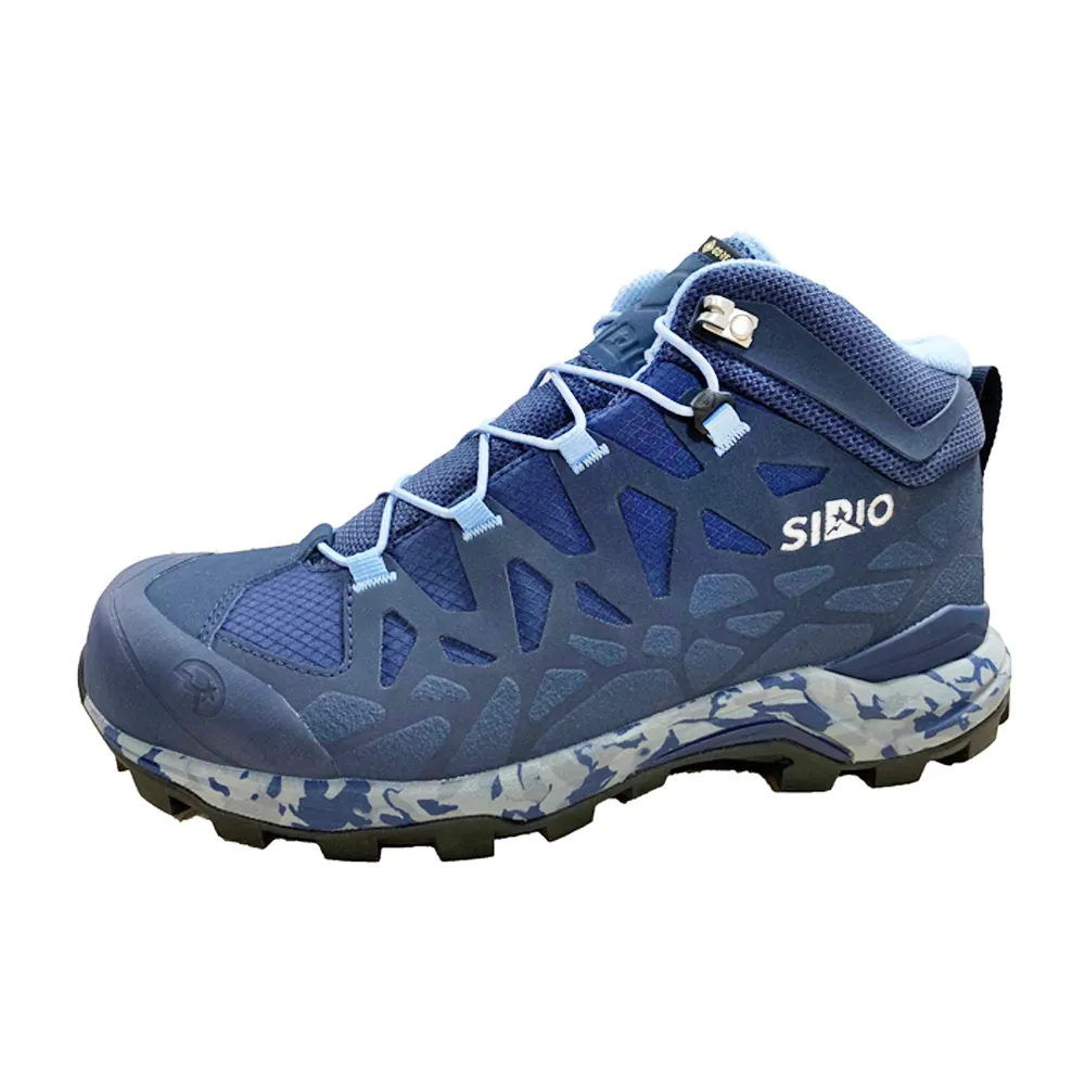 【SIRIO】PF156-IN Gore-Tex中筒登山健行鞋(女款 單寧水藍)