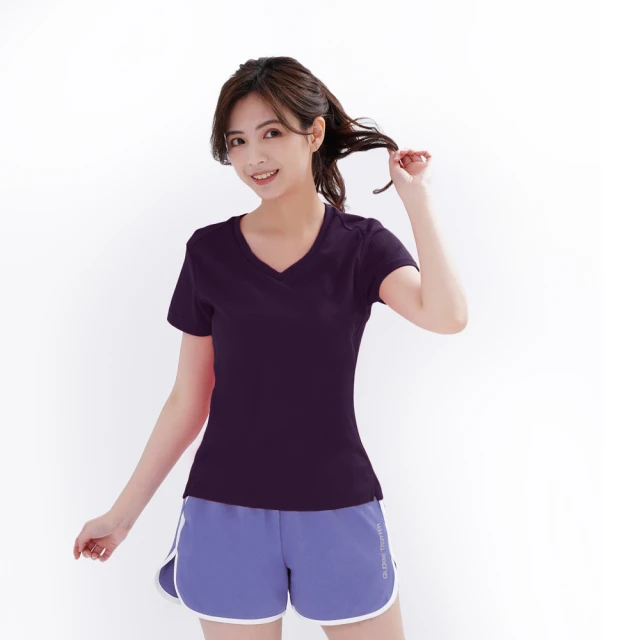【遊遍天下】台灣製女性款抗UV防曬涼感吸濕排汗領衫T恤 GS2003(圓領 S-2L)