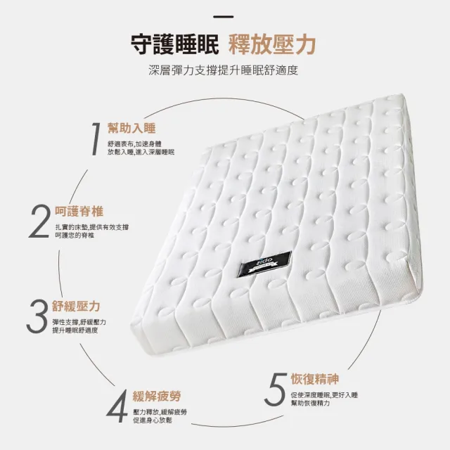 【obis】純淨系列-Puffy泡棉床墊(單人3.5×6.2尺)