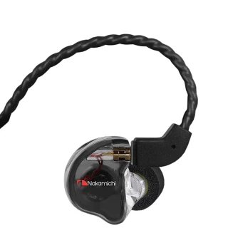 【日本中道Nakamichi】Elite PRO200 雙單元高解析HI-RES可換線專業監聽耳機-黑色