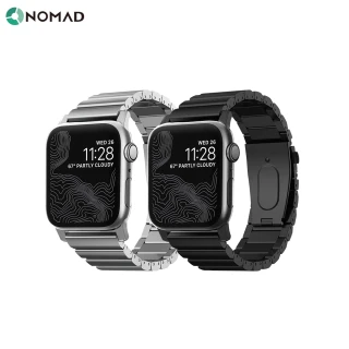 【美國NOMAD】APPLE WATCH 45/44/42mm 不鏽鋼錶帶(Apple Watch 全系列適用)