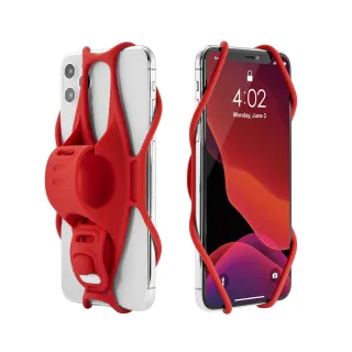 【Bone 蹦克】Bike Tie 3 單車手機綁 第三代 紅色(單車周邊 手機周邊 自行車手機支架 手機架配件)