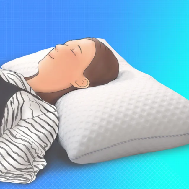 【Dr.Air透氣專家】3D動態釋壓 舒眠枕 X型軟棉 柔軟兼具彈性 頸椎支撐(偏軟枕)