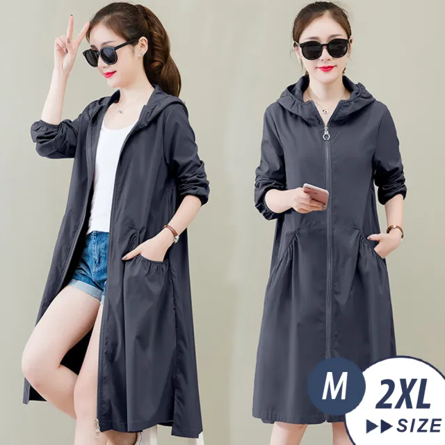【LANNI 藍尼】● 韓式連帽女仕風衣外套-3色(M-2XL)