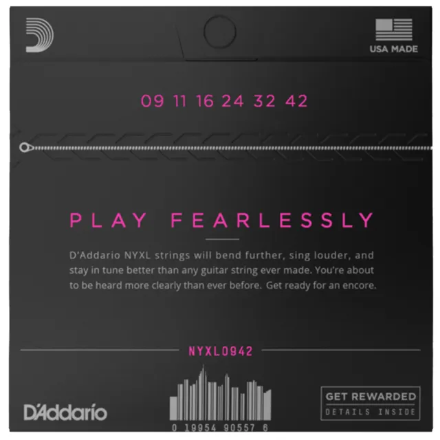 【D’Addario】NYXL 09-42 電吉他弦(適用於所有類型)