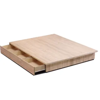 【A FACTORY 傢俱工場】職人 木心板收納/抽屜床底 雙大6尺