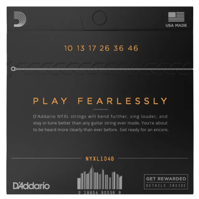 【D’Addario】NYXL 10-46 電吉他弦(適用於所有類型)