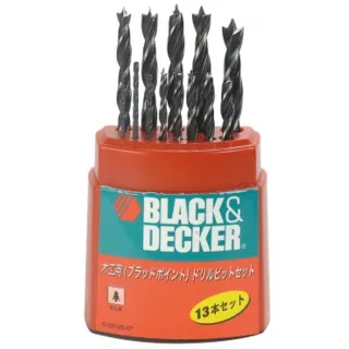 【特力屋】BLACK+DECKER 13件式木工鑽頭組