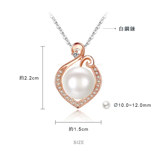 【KATROY】天然珍珠．項鍊．母親節禮物(10.0-12.0mm)