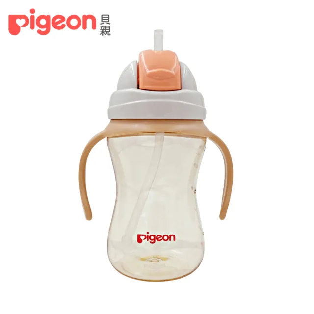 【Pigeon 貝親】雙握把PPSU大容量吸管杯400ml(3色)