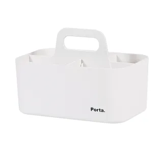 【LITEM 里特】Porta手提可堆疊整理盒/小/象牙白-3入(收納盒/小物收納箱/手提式/居家寢室/可堆疊)