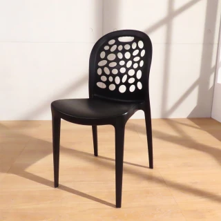 【LOGIS】SGS認證泡泡椅塑鋼餐椅(公共空間椅 七色)