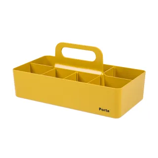 【LITEM 里特】Porta手提可推疊整理盒/大/黃-2入(收納盒/小物收納箱/手提式/居家寢室/可堆疊)
