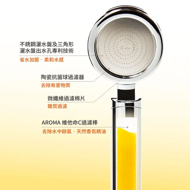 【Aroma Sense】AS-9000中大型香氛過濾蓮蓬頭花灑 AromaSense(除氯蓮蓬頭)