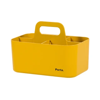 【LITEM 里特】Porta手提可堆疊整理盒/小/黃-3入(收納盒/小物收納箱/手提式/居家寢室/可堆疊)