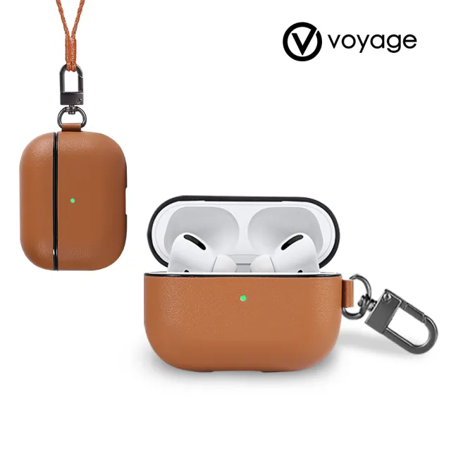 【VOYAGE】VOYAGE AirPods Pro 真皮防摔保護殼(真機開模 開孔精準)