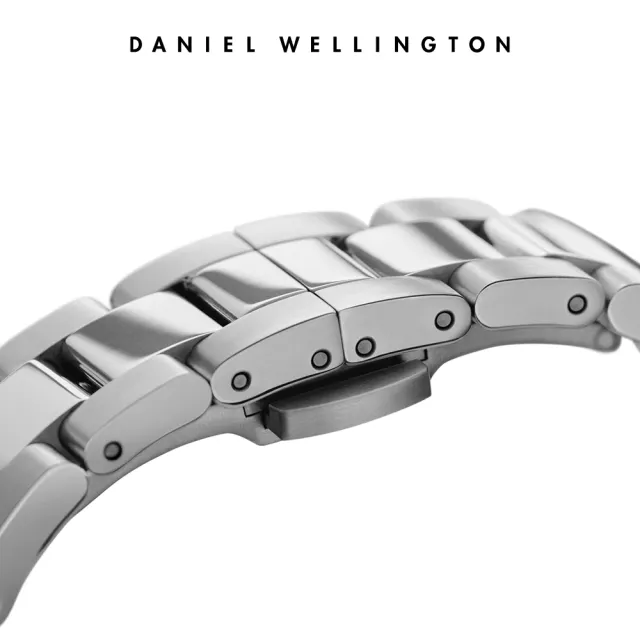 【Daniel Wellington】DW 手錶  Iconic Link 36mm/40mm精鋼錶 耀目亮銀(DW00100204)