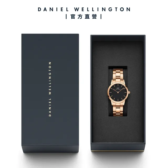 【Daniel Wellington】DW 手錶 Iconic Link 28mm/32mm精鋼錶 特調玫瑰金(DW00100214)